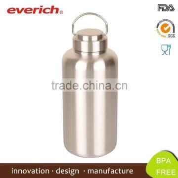 Mirror Finished Custom Stainless Steel Vacuum Sports Bottle With Bamboo Lid Quality Assured photo-2