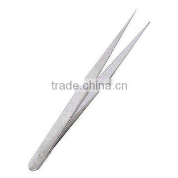 Factory lowe price nail art tweezers curved straight pointed tool