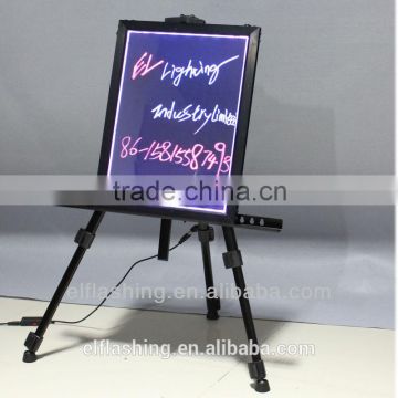 high grade aluminum alloy or PVC led writing board