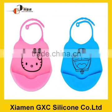 silicone hot baby bibs infants kids cartoon waterproof lunch bibs