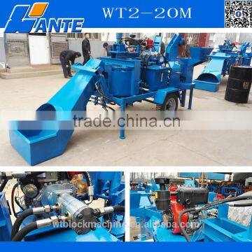 WT2-20M Diesel Engine Soil Interlocking Pressing Bricks Machine