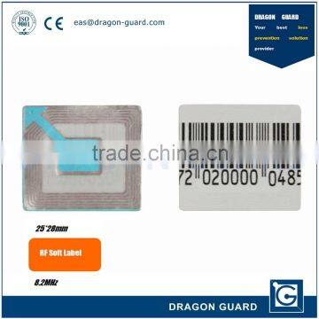 supermarket security blank soft label 40*40mm RF Label