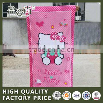 2015 Hello Kitty Cartoon Printed Baby Bath Towel With Cotton Fabric