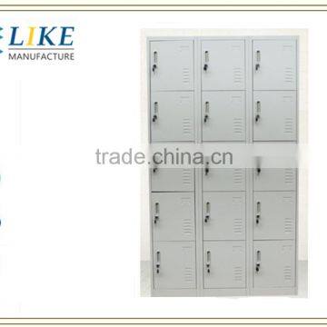 15 doors changing room metal storage cabinet lockers for supermarket