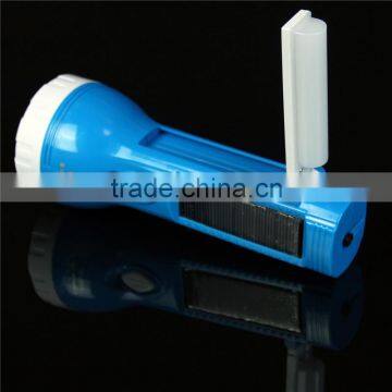New Solar Led Torch Flashlight Electronic Factory Selling Plastic Flashlight photo-3