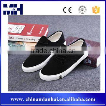 Wholesale fashion lace up 2016 new canvas shoes pattern