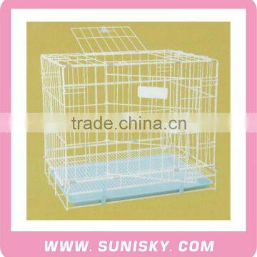 Plastic Powder Coating Double Door Wire Mesh Pet Cage photo-2
