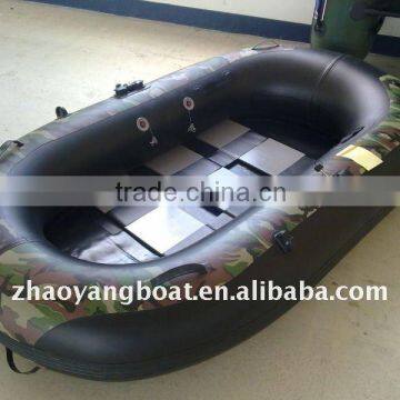 low price ,CE Authenticate PVC inflatable fishing camo boat