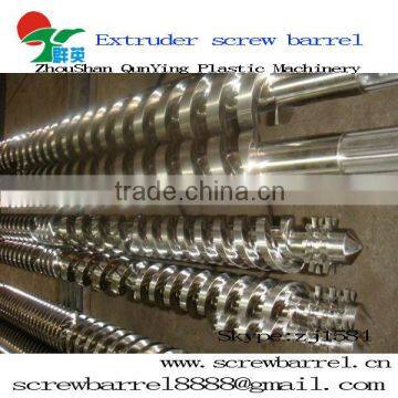 Conical twin PVC sheet screw barrel for extrusion line in store