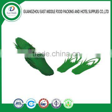 High quality Sushi tools wholesale Baran plastic Sushi decoration with green leaf