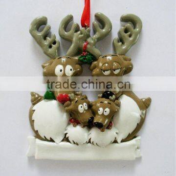 High quality personalized ornament,The four deer head design