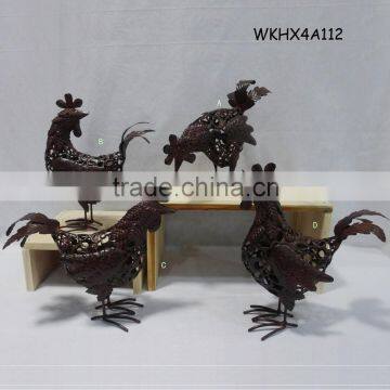 Metal handmade beautiful chinese cock craft