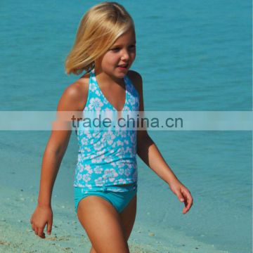 blue one piece hot selling 2013 kids girls swimwear