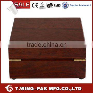 Valet Watch Box Twany Exterior With Gold Lock Supplier for Watch Box photo-3