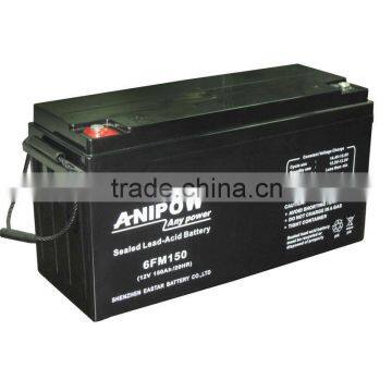 Good price 12v 150ah maintenance free lead acid battery for UPS