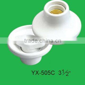 E27 Screw Type Porcelain Ceiling Lampholder YX-505C 3 1/2''