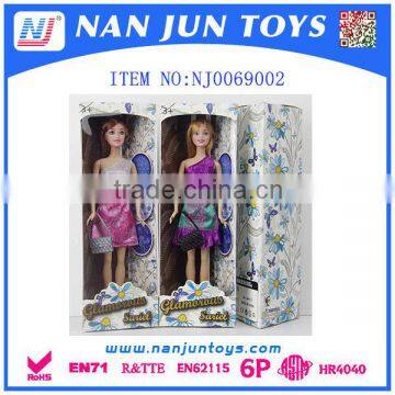 Hot Sale Pretty Dress Single Doll With Handbag and Shoes photo-3