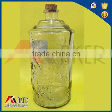 3L huge storage glass bottle