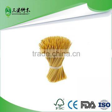 Small BBQ Dried Natural Round Bamboo Sticks for sale