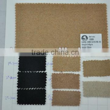 stock woollen melton fabric