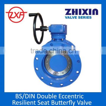 Ductile iron Double eccentric Flanged butterfly valve