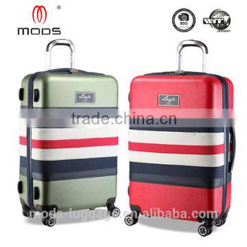 Hot Sale new design ABS+Polyester Hybrid Trolley Luggage