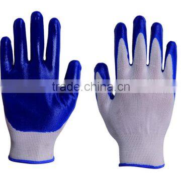 Cut Resistant Gray Nitrile Coated Knitted Safety Gloves