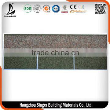 [Factory supplier ]Colorful fiberglass asphalt roofing shingle price,cheap building material