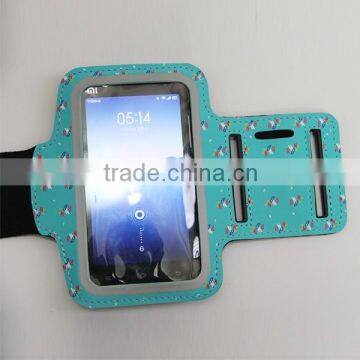 Neoprene with PU ,clear PVC window armband badge holder