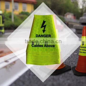 Printable Reflective Safety Cone Collar Road Warning Cone Sleeves photo-4