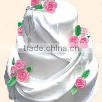 Plastic Wedding Simulation 3-tier small Cake display