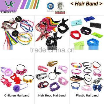 assorted designs lady girls baby elastic headband hair band hair accessories