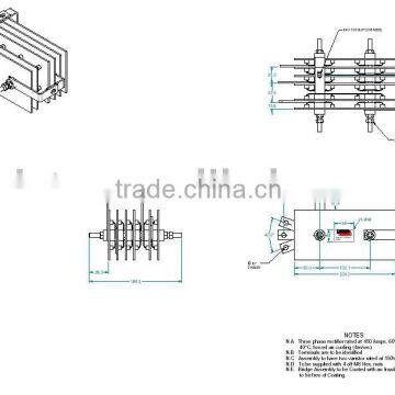 Diodes press fitted rectifier ,Single phase rectifier bridge, Three phase rectifier bridge PTS450A