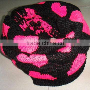 new design 100% acrylic jacquard neckerchief Knitted Scarf