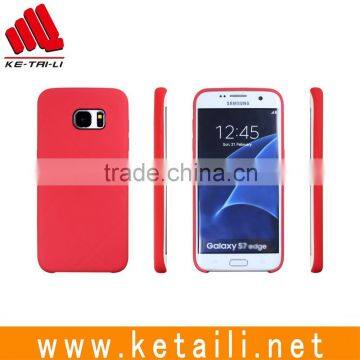 China supplier OEM PC+silicone fiber mobile phone case for samsung s5 s7