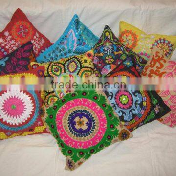 ethnic embroidery cotton cushion cover 40*40cm