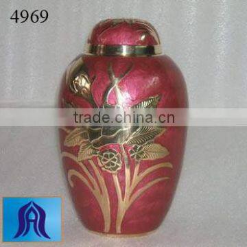 Majestic Rose Brass Cremation Urns