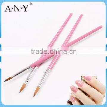 ANY False Extension Acrylic 3D Nails Buiding Pure Kolinsky Natural Hair Nail Brush