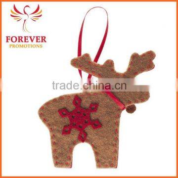 Hand made Felt Reindeer Shape Decoration for Christmas Tree