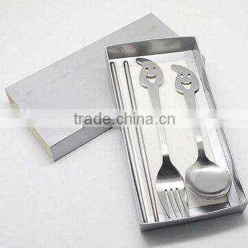 Stainless Steel Cutlery With Package for Student/Cutlery for Promotional Gift