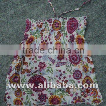 GIRLS DRESSES PRINTED COTTON