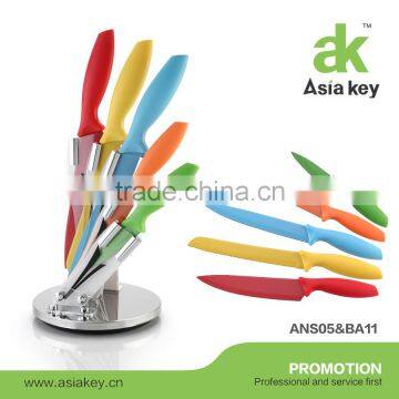 Family series beautiful kitchen knife set 6 pcs color knife set