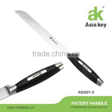 6Pcs Stainless Steel Kitchen Knife Set, Wooden Block Sharpener photo-3