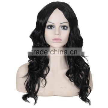 32inch black color synthetic wig big wave fashion style cheap price