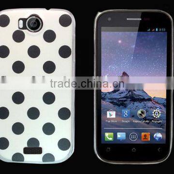 for wiko cink peax 01/02 high quality white polka dot crystal case factory price