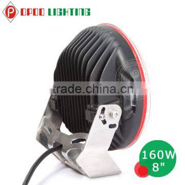 New 8 Inch Round Spot 160w Led Driving Light for Suv Atv Jeep photo-2