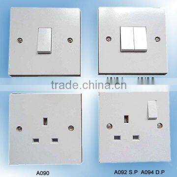 A010 A012 A090 A092 Square Range Wall Switch and Socket