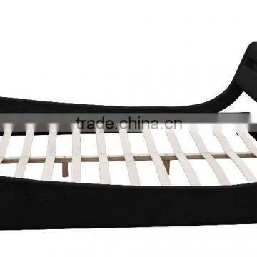 Stunning Modern Design LED Bed in Black Leather Quality Choice photo-4