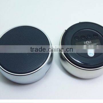Wholesale BS01 Mini Round Metal Chess Portable Bluetooth Speakers,BS-01Base Stereo Alloy Body Chess Handfree Speaker