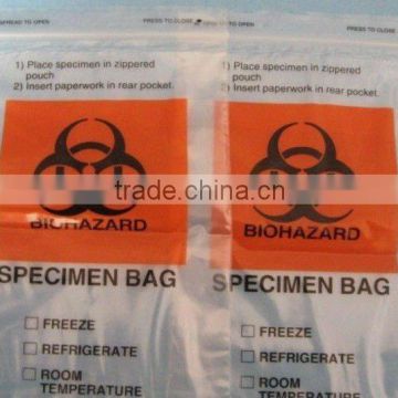 high quality speciman Bag Medical Biohazard Bag